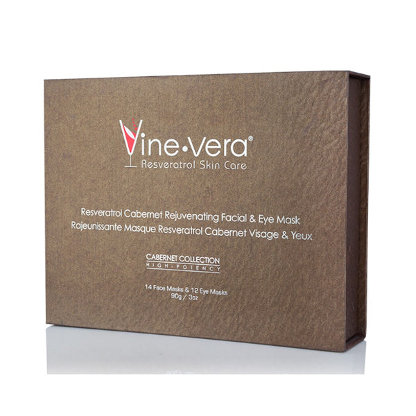 Vine Vera Cabernet Rejuvenation Facial & Eye Mask Pack Vine Vera